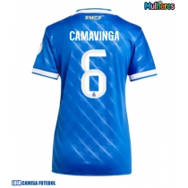 Camisa de Futebol Real Madrid Eduardo Camavinga #6 Equipamento Alternativo Mulheres 2025-26 Manga Curta